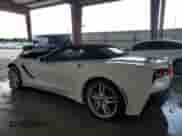 2014 Chevrolet Corvette Z51 3LT with VIN 1G1YM3D70E5106936, listed as a Copart auction lot 73890024 with 57,130 mi miles and Salvage title. Bid and sale history available at DreamBid. Image 2.