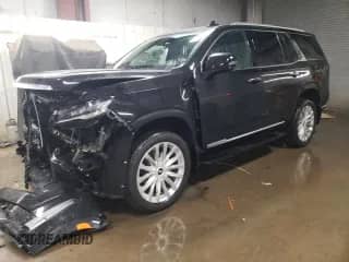 2023 Cadillac Escalade 4WD Premium Luxury with VIN 1GYS4BKL9PR507236, listed as a Copart auction lot 43825525 with 9,471 mi miles and Salvage title. Bid and sale history available at DreamBid. Image 1.