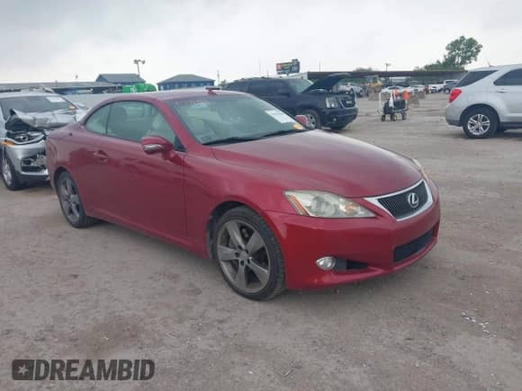 2010 Lexus IS 350 C с VIN JTHFE2C28A2502005, выставлен на аукционе IAAI как лот 42293489 с пробегом 111 919 миль миль и . История ставок и продаж доступна на DreamBid. Изображение 1.