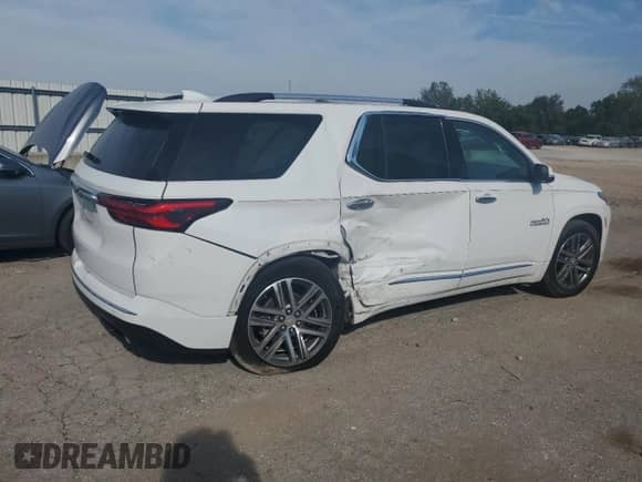 2023 Chevrolet Traverse High Country z VIN 1GNERNKW5PJ326608, wystawiony jako Copart lot #80330605 z przebiegiem 57 532 mil mil oraz Szkoda całkowita • Salvage title. Historia ofert i sprzedaży dostępna na DreamBid. Obrazek 3.
