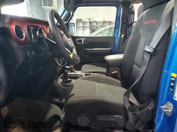 2023 Jeep Wrangler Rubicon with VIN 1C4HJXFN7PW693166, listed as a Copart auction lot 84430324 with 40,093 mi miles and Salvage title. Bid and sale history available at DreamBid. Image 7.