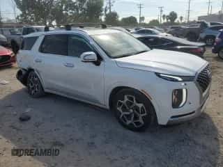 2022 Hyundai Palisade Calligraphy с VIN KM8R74HE6NU397770, выставлен на аукционе Copart как лот 72121894 с пробегом 44 687 миль миль и Списание • Salvage title. История ставок и продаж доступна на DreamBid. Изображение 4.