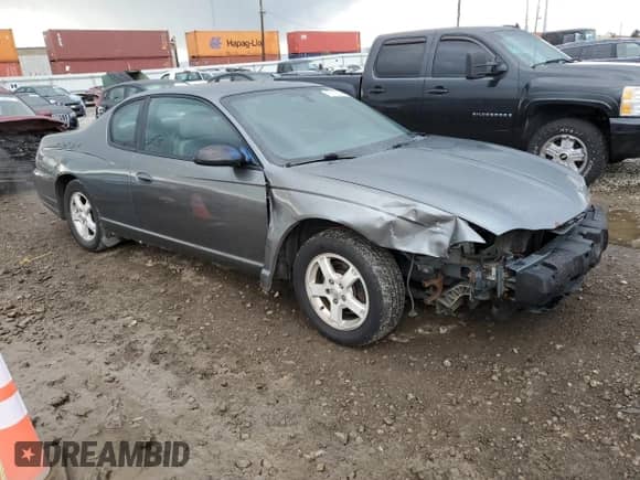 2005 Chevrolet Monte Carlo LS with VIN 2G1WW12E059255230, listed as a Copart auction lot 76117904 with 273,298 mi miles and Salvage title. Bid and sale history available at DreamBid. Image 4.