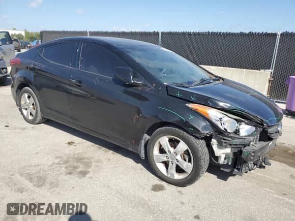 2013 Hyundai Elantra GLS with VIN 5NPDH4AE0DH421818, listed as a Copart auction lot 84240715 with 128,586 mi miles and Salvage title. Bid and sale history available at DreamBid. Image 4.