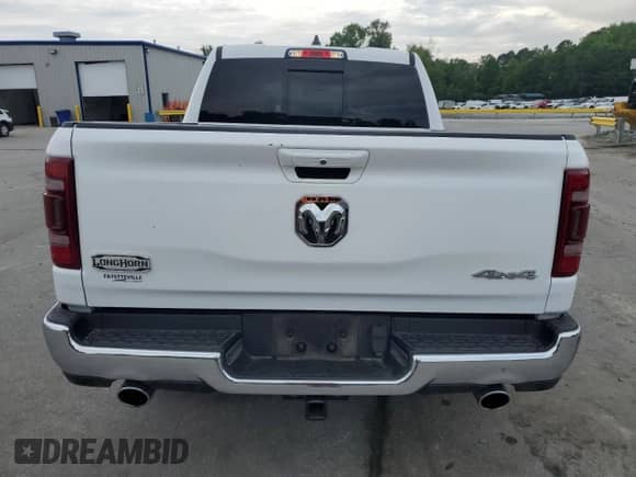 2023 Ram 1500 Longhorn with VIN 1C6SRFKT6PN549473, listed as a Copart auction lot 54166445 with 45,676 mi miles and Salvage title. Bid and sale history available at DreamBid. Image 6.