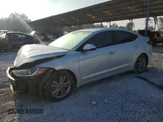 2017 Hyundai Elantra Value Edition with VIN KMHD84LF7HU241359, listed as a Copart auction lot 80024685 with 124,917 mi miles and Salvage title. Bid and sale history available at DreamBid. Image 1.