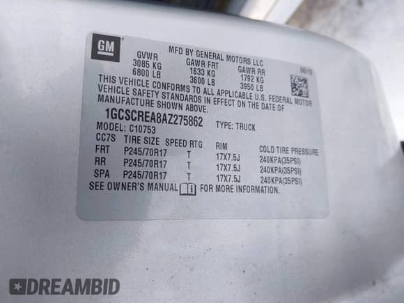 2010 Chevrolet Silverado 1500 LS с VIN 1GCSCREA8AZ275862, выставлен на аукционе IAAI как лот 41621090 с пробегом 280 598 миль миль и . История ставок и продаж доступна на DreamBid. Изображение 9.