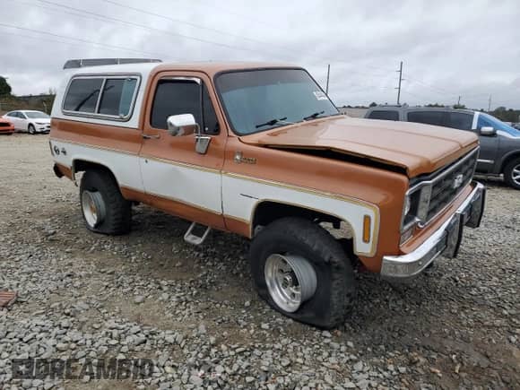 1977 Chevrolet Blazer с VIN CKR187F131528, выставлен на аукционе Copart как лот 83444844 с пробегом 28 430 миль миль и Списание • Salvage title. История ставок и продаж доступна на DreamBid. Изображение 4.