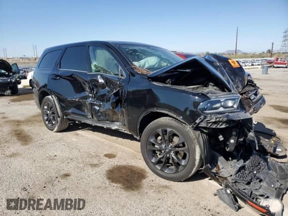 2021 Dodge Durango SXT Plus with VIN 1C4RDJAG2MC874982, listed as a Copart auction lot 58771025 with Not provided miles and Salvage title. Bid and sale history available at DreamBid. Image 4.