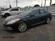 2017 Hyundai Azera Limited with VIN KMHFH4JG1HA591009, listed as a Copart auction lot 63236595 with 118,042 mi miles and Salvage title. Bid and sale history available at DreamBid. Image 1.