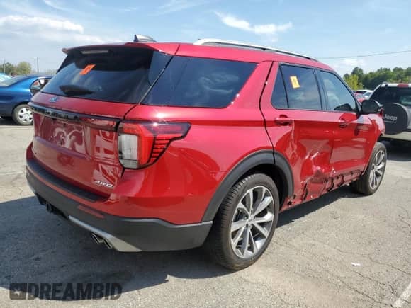 2025 Ford Explorer Platinum с VIN 1FMWK8HC8SGB06395, выставлен на аукционе Copart как лот 81034175 с пробегом Не указан миль и Списание • Salvage title. История ставок и продаж доступна на DreamBid. Изображение 3.