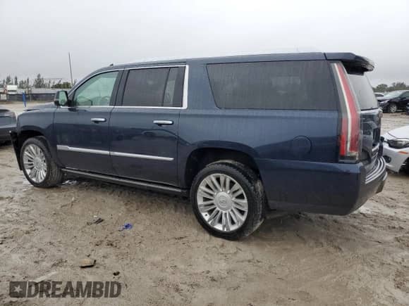 2020 Cadillac Escalade ESV Platinum with VIN 1GYS4KKJ0LR208856, listed as a Copart auction lot 89372845 with 40,858 mi miles and Salvage title. Bid and sale history available at DreamBid. Image 2.
