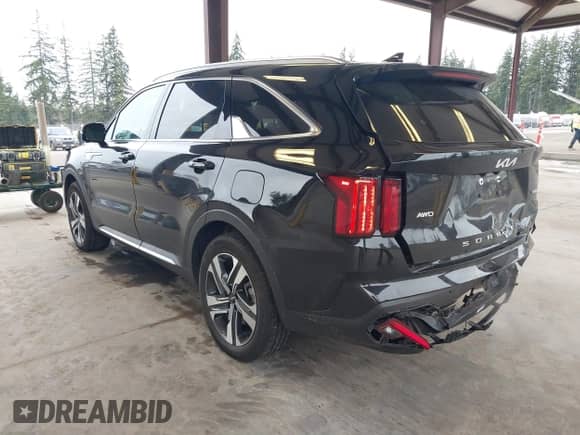 2022 Kia Sorento SX Prestige with VIN KNDRMDLH4N5110077, listed as a IAAI auction lot 41760167 with 26,732 mi miles and . Bid and sale history available at DreamBid. Image 3.
