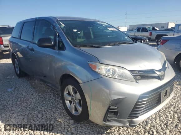 2018 Toyota Sienna L with VIN 5TDZZ3DC4JS925902, listed as a Copart auction lot 85373474 with 109,250 mi miles and Salvage title. Bid and sale history available at DreamBid. Image 4.