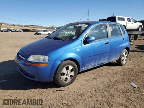 2006 Chevrolet Aveo LS с VIN KL1TD66636B676401, выставлен на аукционе Copart как лот 44761155 с пробегом 86 936 миль миль и Списание • Salvage title. История ставок и продаж доступна на DreamBid. Изображение 1.
