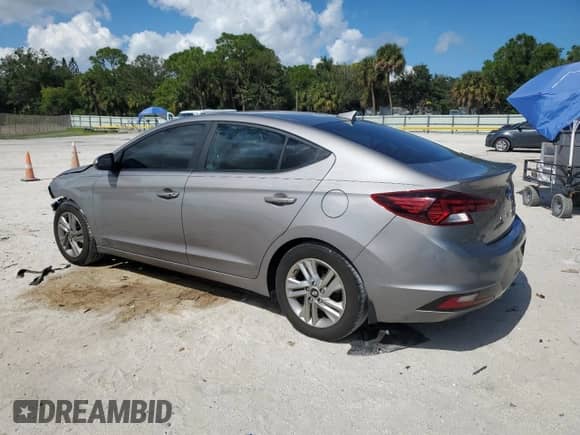 2020 Hyundai Elantra Value Edition with VIN KMHD84LF9LU105873, listed as a Copart auction lot 87247845 with 54,598 mi miles and Salvage title. Bid and sale history available at DreamBid. Image 2.