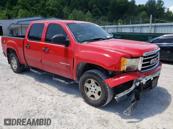 2012 GMC Sierra 1500 SLE with VIN 3GTP2VE78CG184597, listed as a Copart auction lot 55646704 with 192,966 mi miles and Salvage title. Bid and sale history available at DreamBid. Image 4.