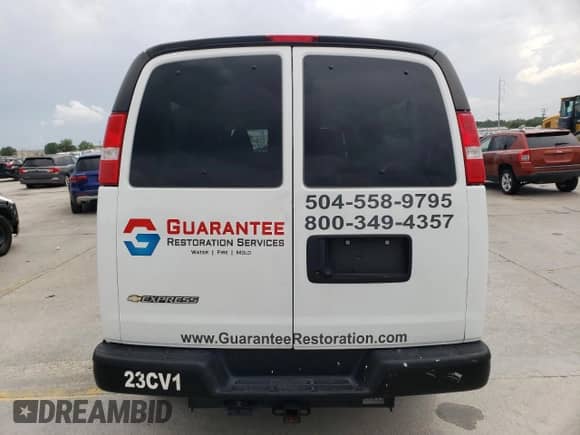 2023 Chevrolet Express Passenger LS с VIN 1GAZGNFP6P1205159, выставлен на аукционе Copart как лот 54216095 с пробегом 33 752 миль миль и Списание • Salvage title. История ставок и продаж доступна на DreamBid. Изображение 6.