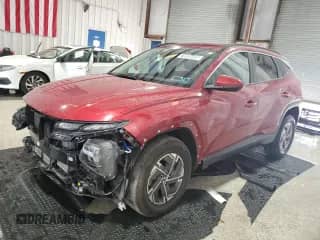 2025 Hyundai Tucson Blue with VIN KM8JBDD19SU272434, listed as a Copart auction lot 70995405 with 19,966 mi miles and Clean title. Bid and sale history available at DreamBid. Image 1.