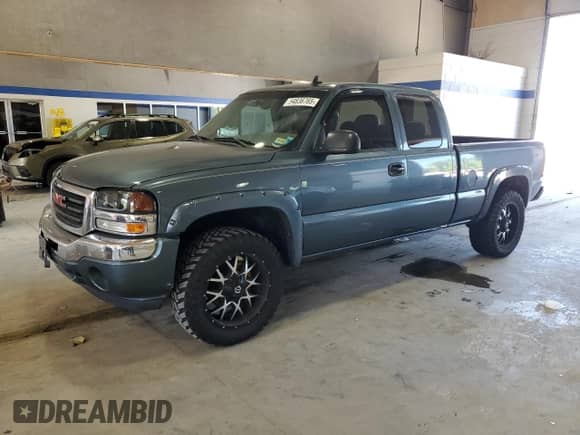 2006 GMC Sierra 1500 SLT with VIN 1GTEK19B46Z209658, listed as a Copart auction lot 54836765 with 207,851 mi miles and Salvage title. Bid and sale history available at DreamBid. Image 1.