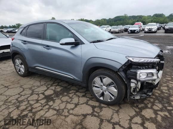 2021 Hyundai Kona Ultimate with VIN KM8K53AG0MU119135, listed as a Copart auction lot 66993125 with 70,357 mi miles and Salvage title. Bid and sale history available at DreamBid. Image 4.