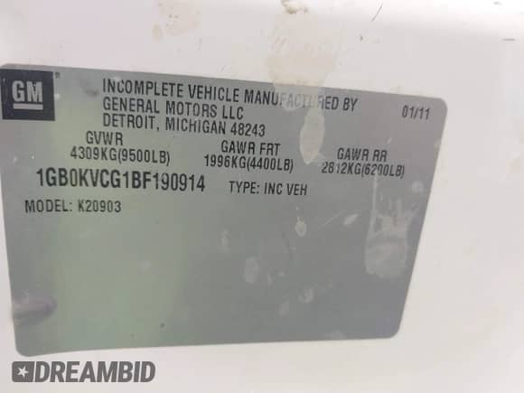 2011 Chevrolet Silverado 2500HD Work Truck z VIN 1GB0KVCG1BF190914, wystawiony jako IAAI lot #42114977 z przebiegiem 296 822 mil mil oraz . Historia ofert i sprzedaży dostępna na DreamBid. Obrazek 9.