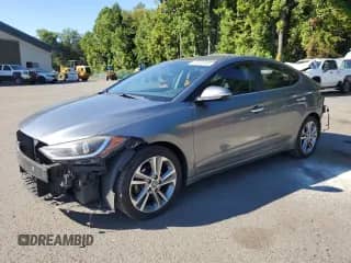 2017 Hyundai Elantra Limited with VIN KMHD84LF1HU212441, listed as a Copart auction lot 81441455 with 143,486 mi miles and Salvage title. Bid and sale history available at DreamBid. Image 1.