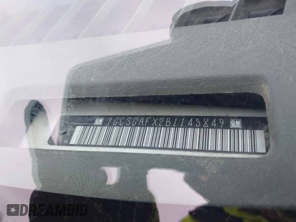 2011 Chevrolet Express Cargo с VIN 1GCSGAFX2B1143849, выставлен на аукционе IAAI как лот 41858628 с пробегом 104 097 миль миль и . История ставок и продаж доступна на DreamBid. Изображение 9.