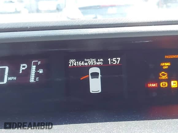 2016 Toyota Prius One z VIN JTDKDTB39G1137626, wystawiony jako IAAI lot #43484371 z przebiegiem 274 164 mil mil oraz . Historia ofert i sprzedaży dostępna na DreamBid. Obrazek 15.