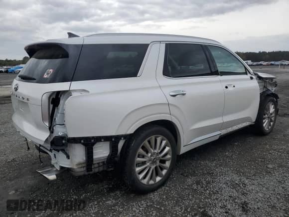 2020 Hyundai Palisade Limited with VIN KM8R54HE8LU148809, listed as a Copart auction lot 46369424 with 41,270 mi miles and . Bid and sale history available at DreamBid. Image 3.