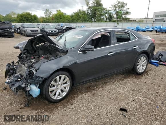 2015 Chevrolet Malibu LTZ with VIN 1G11F5SL1FF308039, listed as a Copart auction lot 81278085 with 97,573 mi miles and Salvage title. Bid and sale history available at DreamBid. Image 1.