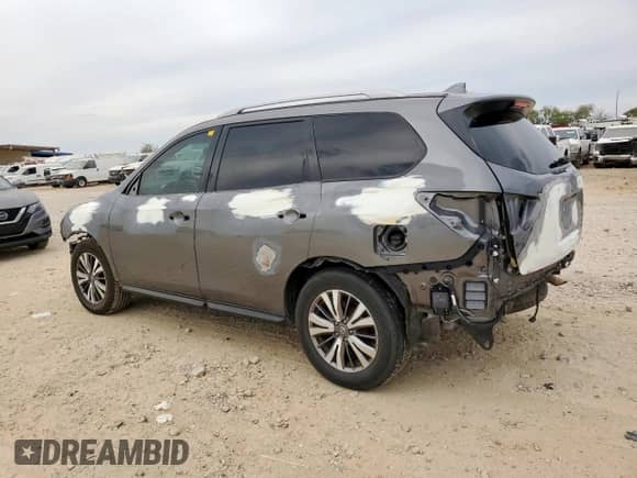 2019 Nissan Pathfinder Platinum with VIN 5N1DR2MMXKC644943, listed as a Copart auction lot 84631495 with 93,006 mi miles and Salvage title. Bid and sale history available at DreamBid. Image 2.