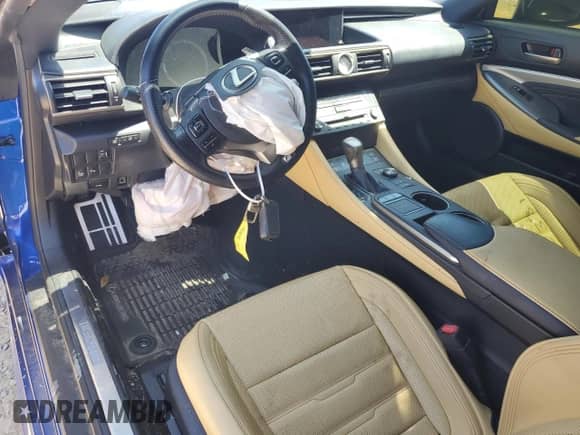 2016 Lexus RC 300 F Sport with VIN JTHSM5BC1G5001302, listed as a Copart auction lot 53040725 with 75,711 mi miles and Clean title. Bid and sale history available at DreamBid. Image 8.