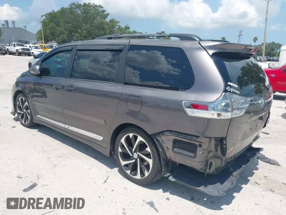 2012 Toyota Sienna SE with VIN 5TDXK3DC8CS248769, listed as a IAAI auction lot 42853132 with 192,225 mi miles and . Bid and sale history available at DreamBid. Image 3.