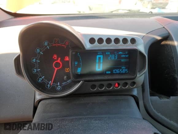 2012 Chevrolet Sonic LS with VIN 1G1JB6SH3C4186904, listed as a Copart auction lot 46889725 with 106,585 mi miles and Clean title. Bid and sale history available at DreamBid. Image 9.