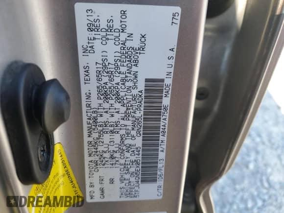 2014 Toyota Tacoma PreRunner с VIN 5TFJU4GN5EX051445, выставлен на аукционе Copart как лот 80008395 с пробегом 107 856 миль миль и Списание • Salvage title. История ставок и продаж доступна на DreamBid. Изображение 12.
