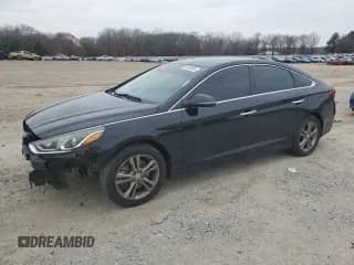 2018 Hyundai Sonata SEL with VIN 5NPE34AF1JH653013, listed as a Copart auction lot 86139064 with 100,382 mi miles and Salvage title. Bid and sale history available at DreamBid. Image 1.