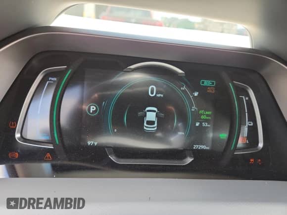 2020 Hyundai Ioniq Limited with VIN KMHC85LJ0LU070145, listed as a Copart auction lot 63575985 with 27,290 mi miles and Salvage title. Bid and sale history available at DreamBid. Image 9.