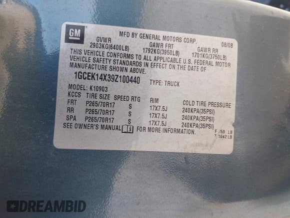 2009 Chevrolet Silverado 1500 Work Truck с VIN 1GCEK14X39Z100440, выставлен на аукционе IAAI как лот 43563820 с пробегом 105 583 миль миль и . История ставок и продаж доступна на DreamBid. Изображение 9.