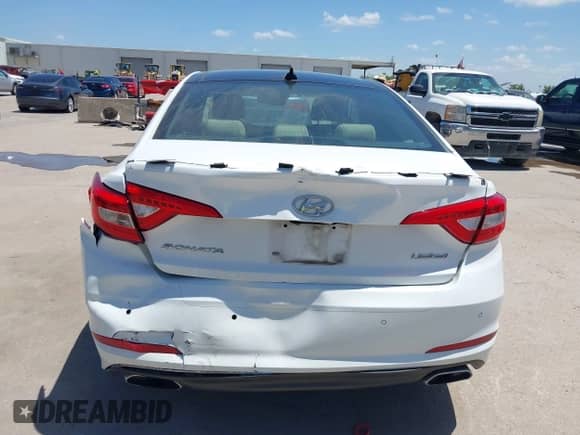 2015 Hyundai Sonata Limited with VIN 5NPE34AF6FH053580, listed as a IAAI auction lot 42835938 with 96,404 mi miles and . Bid and sale history available at DreamBid. Image 17.