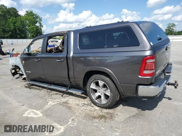 2020 Ram 1500 Laramie with VIN 1C6SRFJM9LN344248, listed as a Copart auction lot 63751575 with Not provided miles and Salvage title. Bid and sale history available at DreamBid. Image 2.