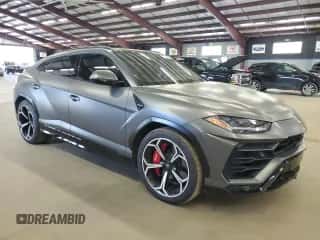 2021 Lamborghini Urus with VIN ZPBUA1ZL4MLA12215, listed as a Copart auction lot 55503385 with 51,846 mi miles and Salvage title. Bid and sale history available at DreamBid. Image 4.
