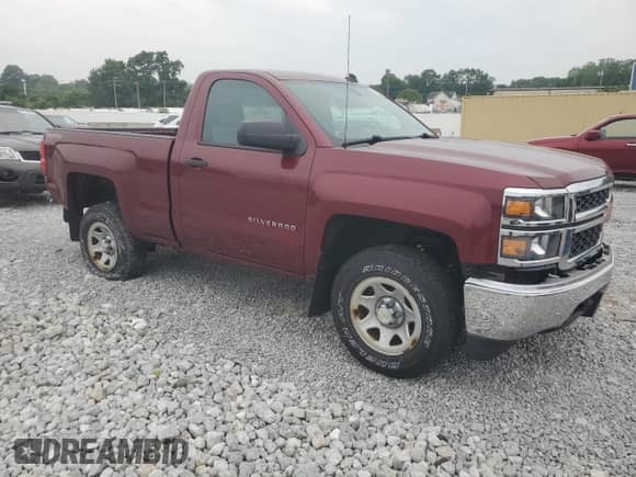 2014 Chevrolet Silverado 1500 Work Truck with VIN 1GCNKPEH6EZ167277, listed as a Copart auction lot 60922265 with 98,166 mi miles and Salvage title. Bid and sale history available at DreamBid. Image 4.
