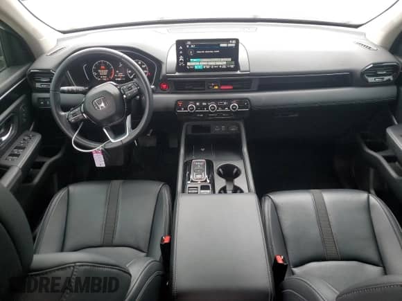 2023 Honda Pilot EX-L with VIN 5FNYG2H55PB004180, listed as a Copart auction lot 80510544 with 27,743 mi miles and Salvage title. Bid and sale history available at DreamBid. Image 8.