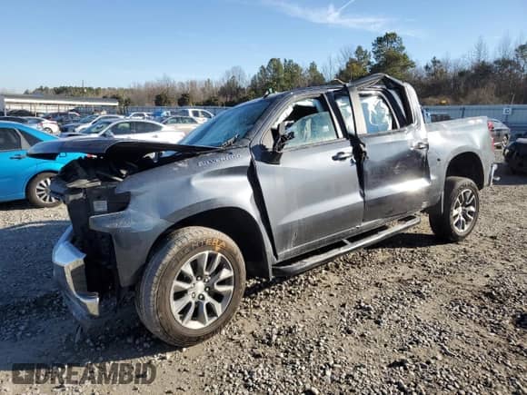 2022 Chevrolet Silverado 1500 LT with VIN 1GCPYJEK1NZ102885, listed as a Copart auction lot 46439435 with 81,665 mi miles and Salvage title. Bid and sale history available at DreamBid. Image 1.