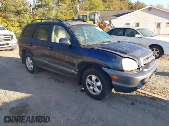 2005 Hyundai Santa Fe GLS with VIN KM8SC73D95U932510, listed as a IAAI auction lot 43461070 with 221,279 mi miles and . Bid and sale history available at DreamBid. Image 1.