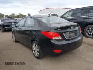 2012 Hyundai Accent GLS with VIN KMHCU4AEXCU168949, listed as a IAAI auction lot 43547021 with 140,527 mi miles and . Bid and sale history available at DreamBid. Image 3.
