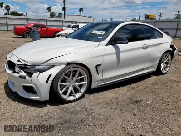 2019 BMW 4 Series 440i with VIN WBA4W7C55KAG52464, listed as a Copart auction lot 66738355 with 72,143 mi miles and Clean title. Bid and sale history available at DreamBid. Image 1.