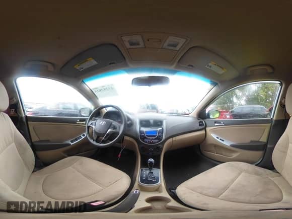 2013 Hyundai Accent GLS with VIN KMHCU4AE9DU380243, listed as a IAAI auction lot 43282825 with 159,997 mi miles and . Bid and sale history available at DreamBid. Image 18.