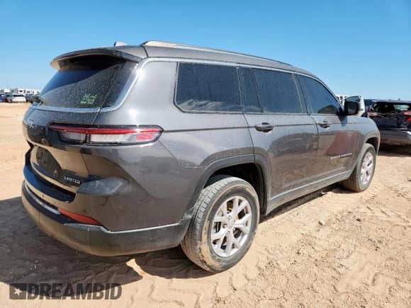 2022 Jeep Grand Cherokee Limited with VIN 1C4RJKBG4N8621437, listed as a Copart auction lot 81472685 with 29,669 mi miles and Salvage title. Bid and sale history available at DreamBid. Image 3.